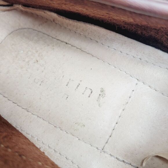 Mens Positano M. Gemi Leather Driving Moccasins Cognac Brown Size 10 - Picture 9 of 10